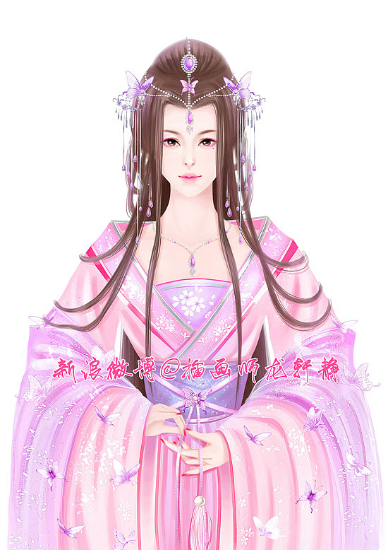 唯美古风立绘——盛装美人（图ZNzQxMTQwNTI=） - 商业插画 - 站酷设计师龙轩静原创素材 - 站酷ZCOOL