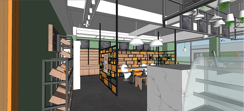 长沙店铺装修设计—极速鲜城