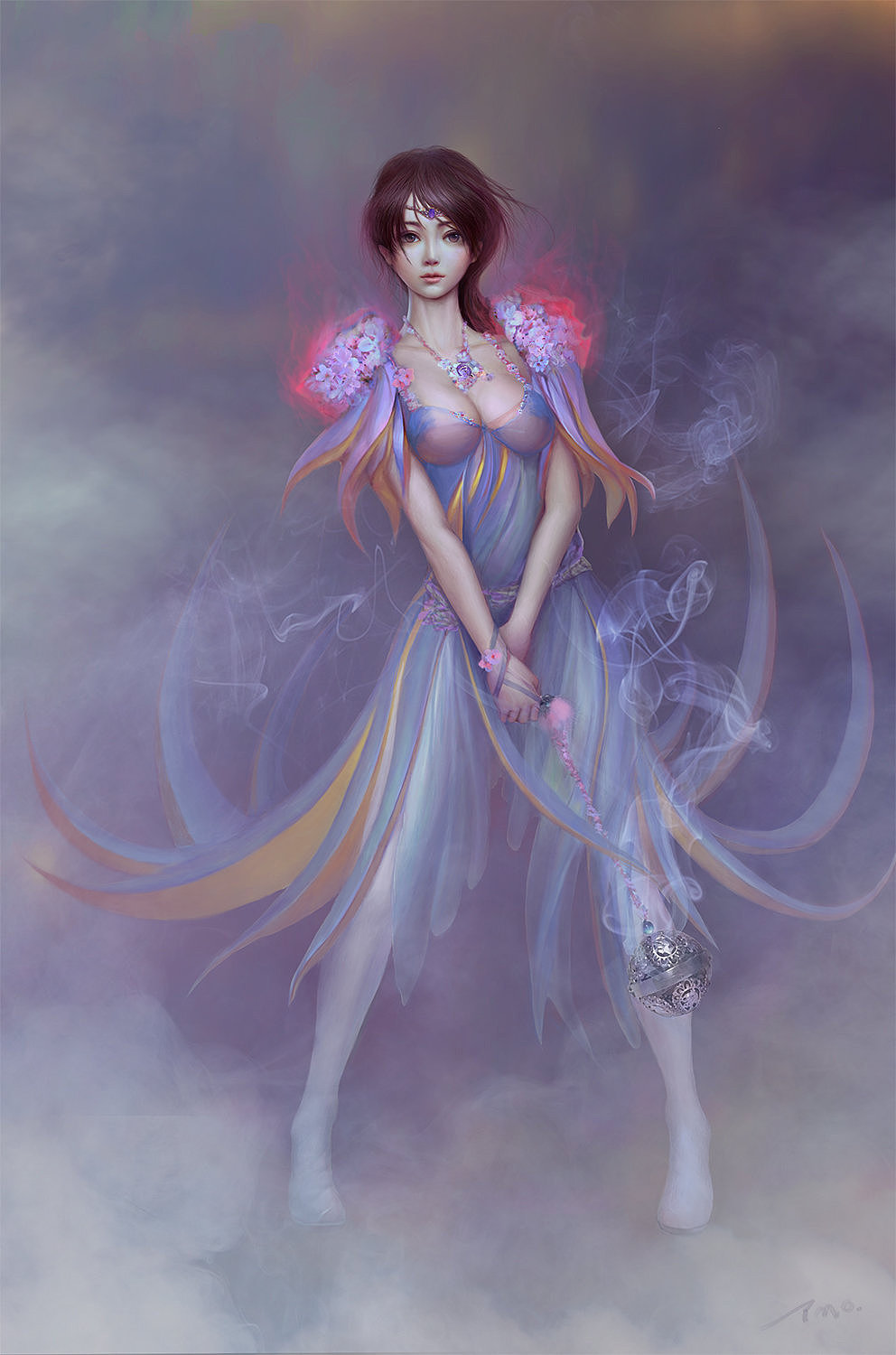 高端三维女性角色精灵法师