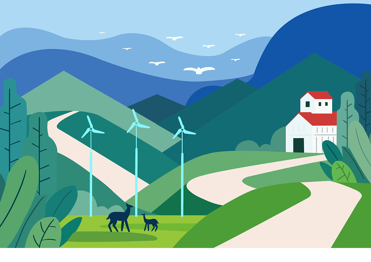 风景色块练习|插画|创作习作|succuba木木 - 原创作品 - 站酷 (zcool)