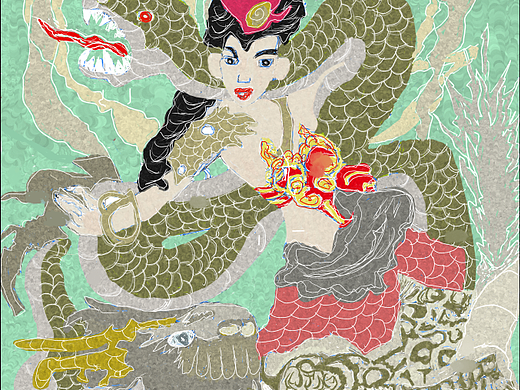 山海经异兽，神兽玄武。