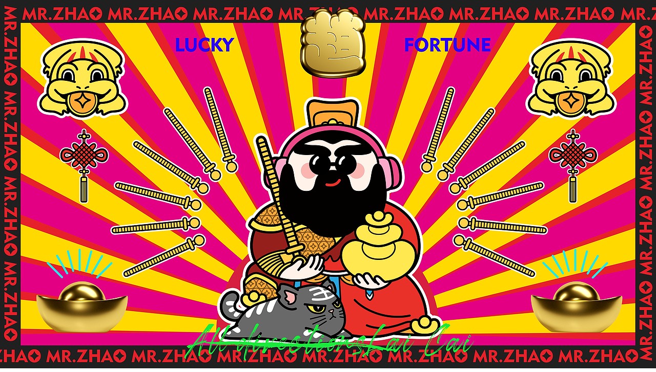 原创ip设计 | 中国正财神赵公明ip形象设计