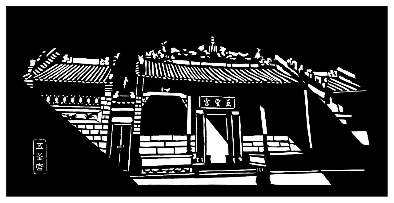 南宁邕宁古建光影剪纸（图ZMzYxNDg5MzIw） - 其他手工艺 - 站酷设计师旺旺剪纸原创素材 - 站酷ZCOOL