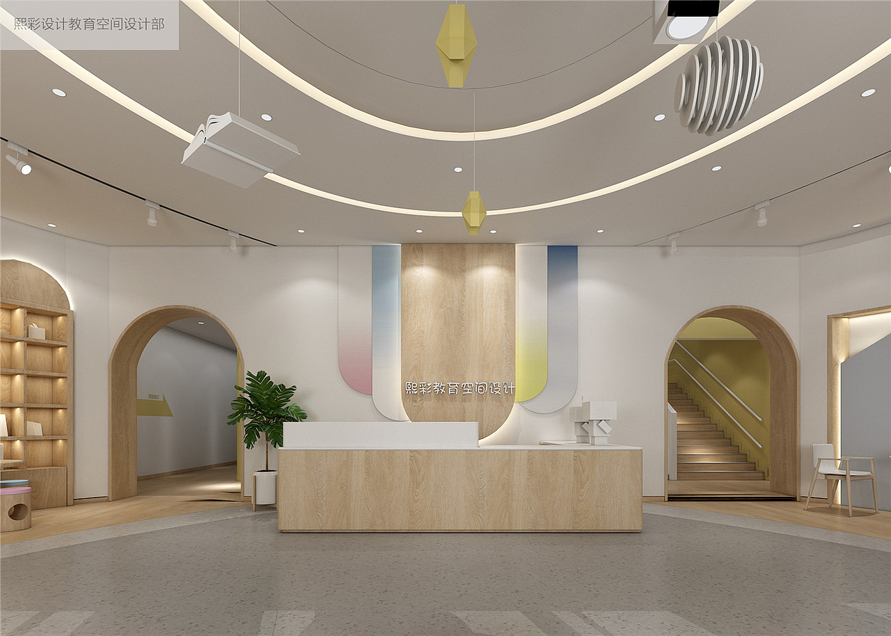 少儿培训中心室内设计|儿童培训机构装修（图ZMTg0ODI0NzA0） - 家装设计 - 站酷设计师品牌设计Calvin原创素材 - 站酷ZCOOL