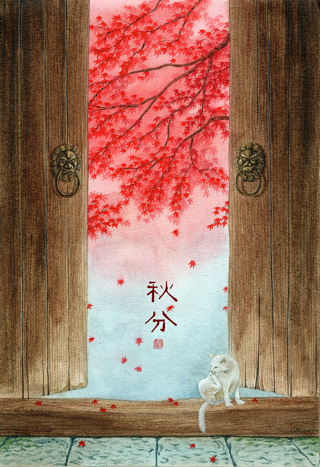 节气——秋（图ZMTI0MjE5ODA0） - 绘画 - 站酷设计师傲雪红梅的地盘原创素材 - 站酷ZCOOL