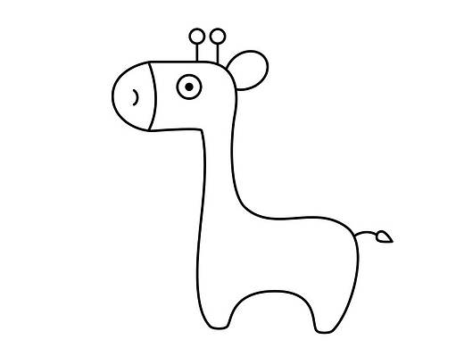 长颈鹿简笔画