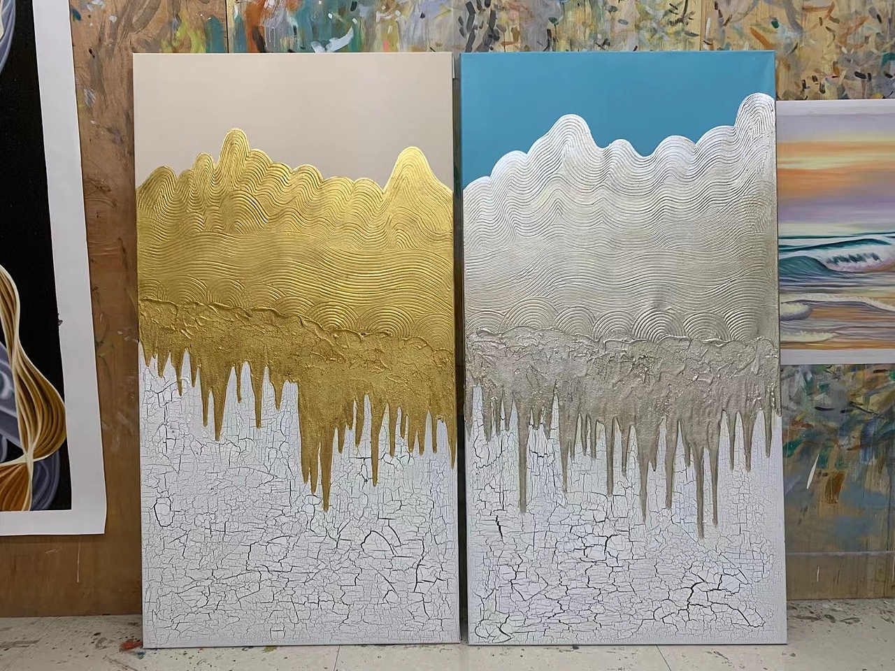软装配画（图ZMjQ2NDU2MjMy） - 工艺品设计 - 站酷设计师艺绘软装配画工厂原创素材 - 站酷ZCOOL