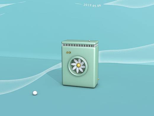 C4D練習(xí)作品-卡通洗衣機(jī)（練習(xí)）（個(gè)人主頁(yè)-ZMzU3MDUwMDA=） - 其他三維 - 站酷設(shè)計(jì)師永不止步的攀登者原創(chuàng)素材 - 站酷ZCOOL