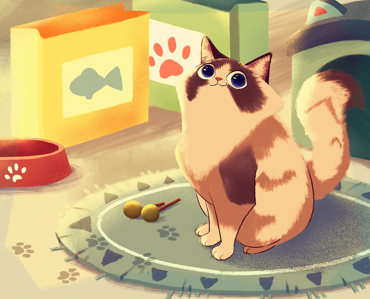 猫（图ZMjUwMjM3NDQw） - 儿童插画 - 站酷设计师桀轩原创素材 - 站酷ZCOOL