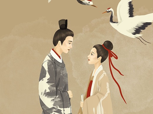 鹤唳华亭 插画习作