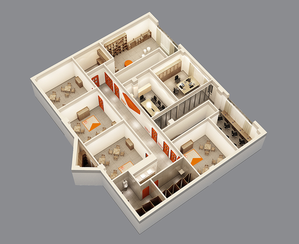英语盒子门店空间设计（图ZMjcyNTM4NzI=） - 展陈设计 - 站酷设计师印记EPIS原创素材 - 站酷ZCOOL