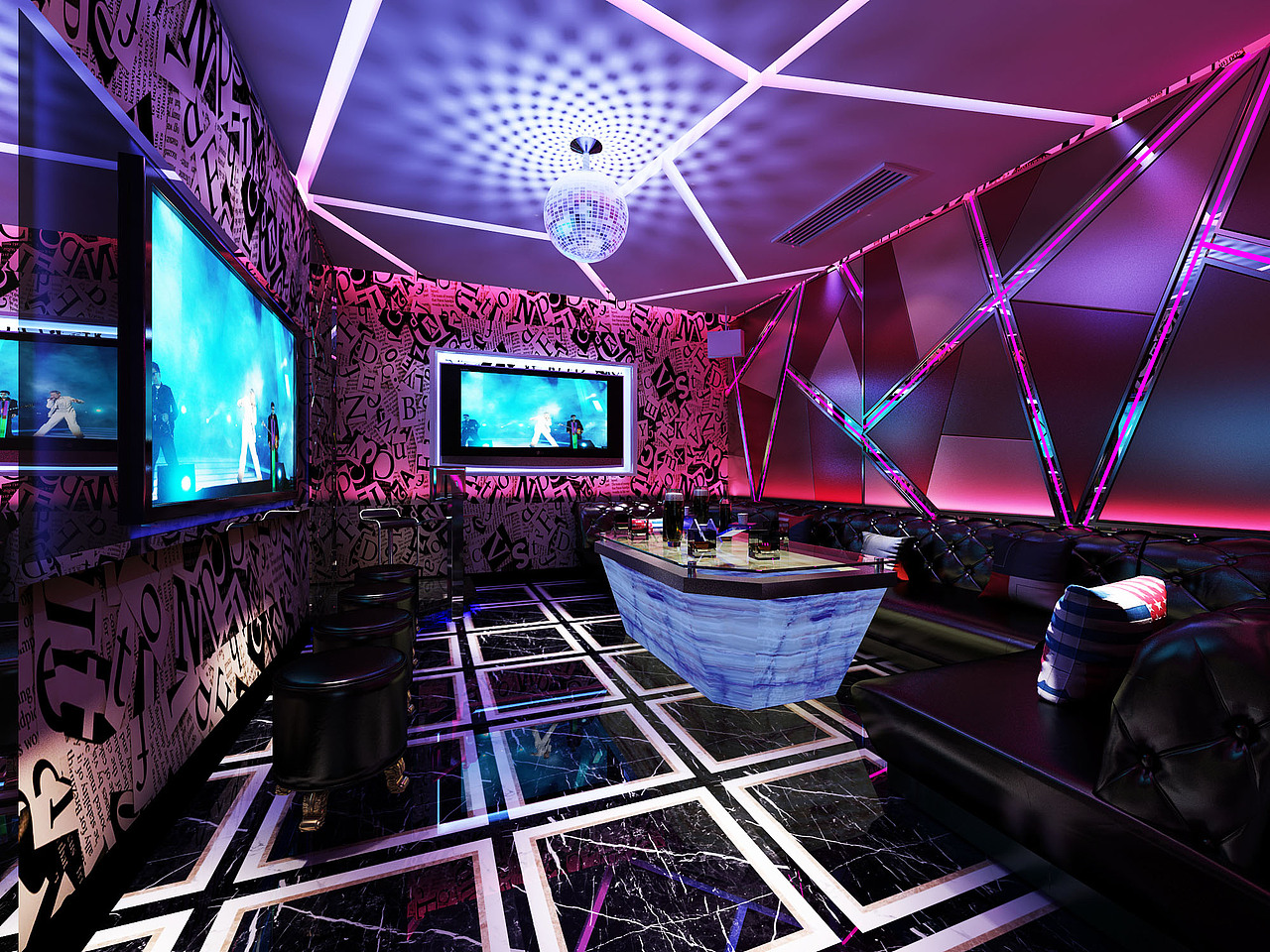 ktv赏析|空间|商业空间设计|玥玥18119679776_原创作品-站酷zcool