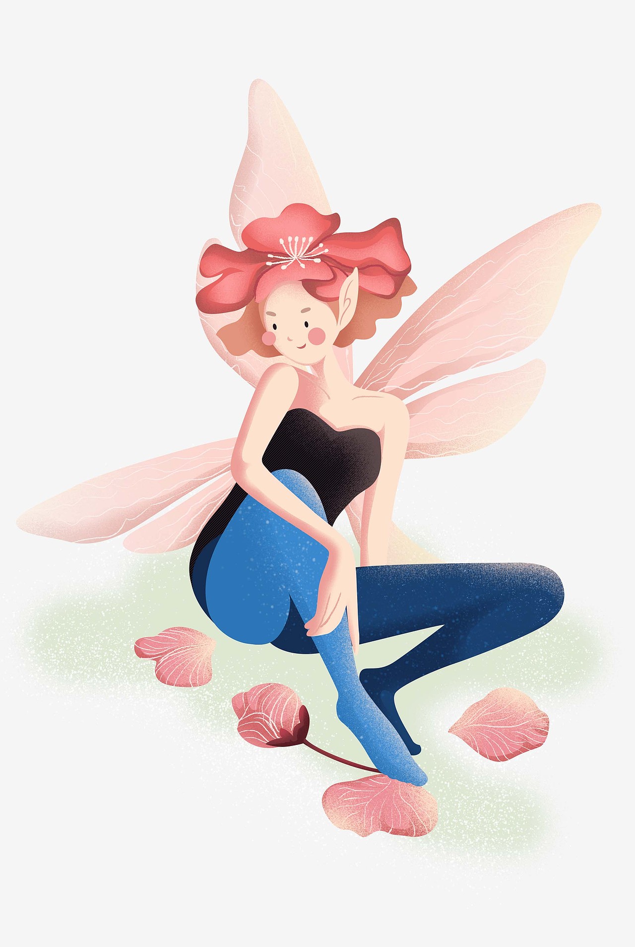 长着翅膀的精灵女孩