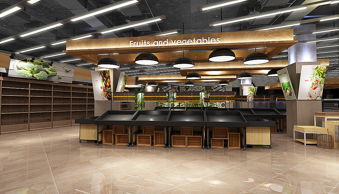 昆明生鲜超市设计/农贸市场整体规划/菜市场设计公司