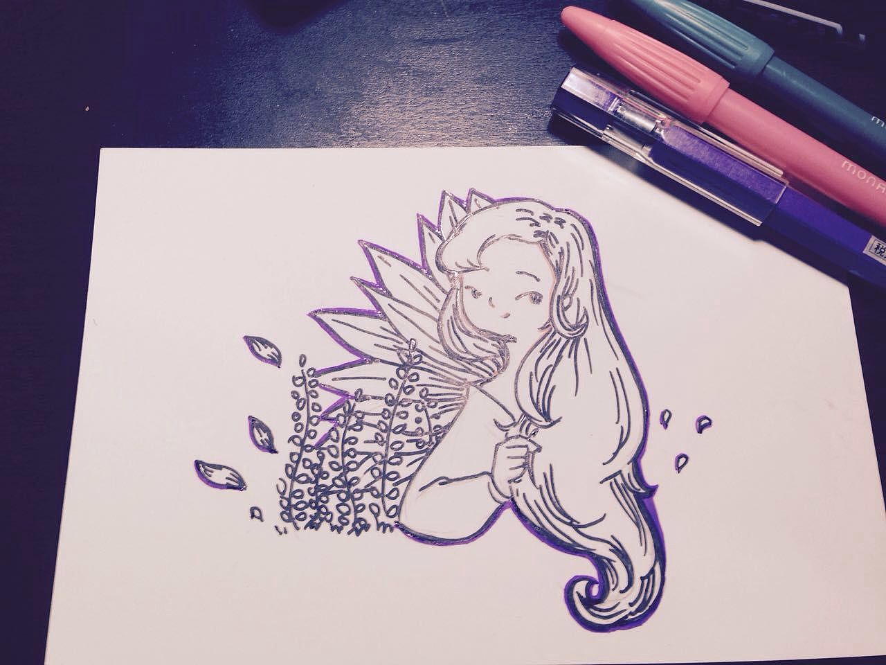 原创手绘明信片（图ZMjIxNTg5MzY=） - 创作习作 - 站酷设计师羅北北_原创素材 - 站酷ZCOOL