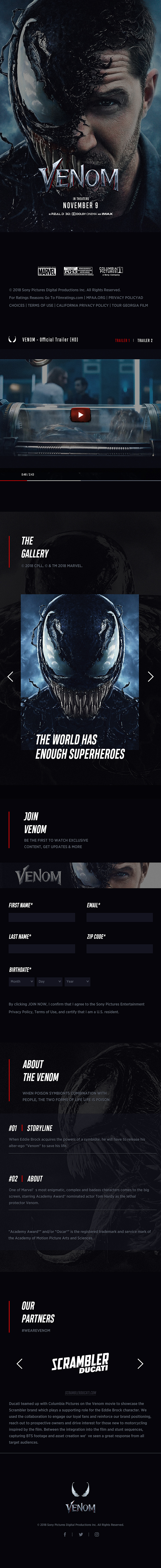 Spider-Man Into the Spider-Verse Webdesign#（图ZMTQwMzIyMDc2） - 企业官网 - 站酷设计师Sawyerchan原创素材 - 站酷ZCOOL