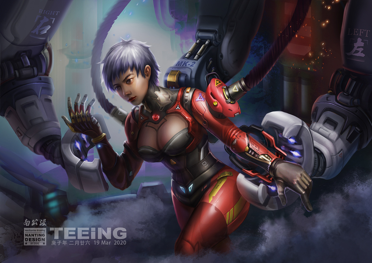 赛博朋克原画练习