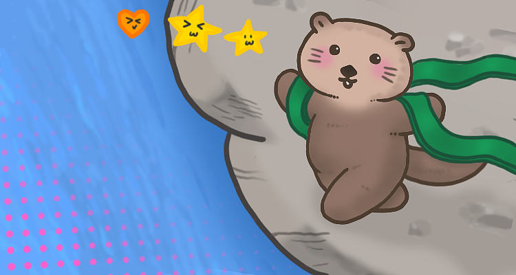 呆萌海獭表情包（图ZOTg0MzQ1ODg=） - 网络表情 - 站酷设计师__yy__原创素材 - 站酷ZCOOL