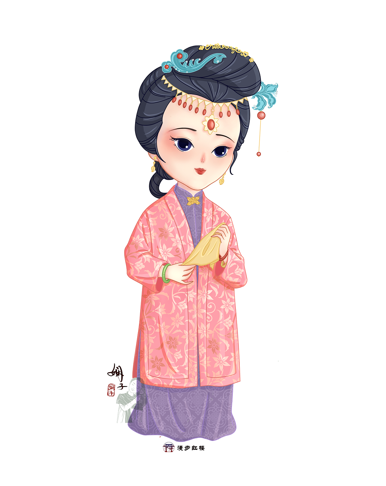 红楼梦IP形象设计（图ZMzAzNDE2NDEy） - 商业插画 - 站酷设计师娴子ivy原创素材 - 站酷ZCOOL