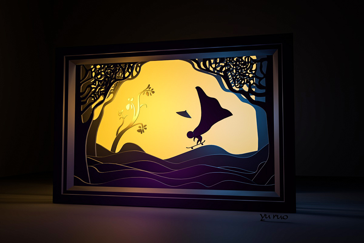 【重拾c4d系列】剪纸风格建模渲染 临摹