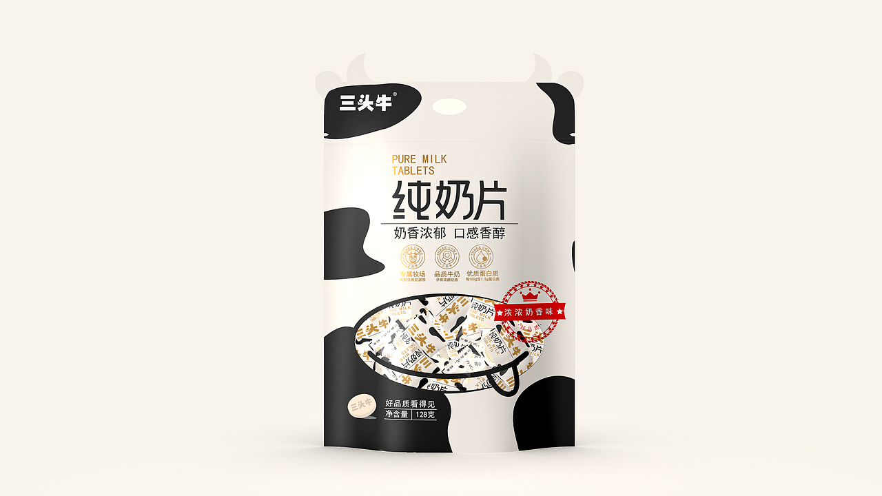 纯奶片-牛牛牛（图ZMjQ0MzUwMjA0） - 包装 - 站酷设计师Lena王原创素材 - 站酷ZCOOL