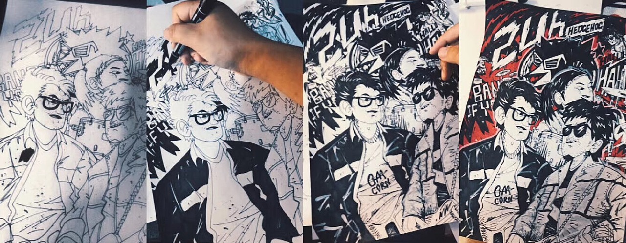 抓住夏天的尾巴燥起来！（图ZMTcxMzk5MjIw） - 商业插画 - 站酷设计师披萨边儿原创素材 - 站酷ZCOOL