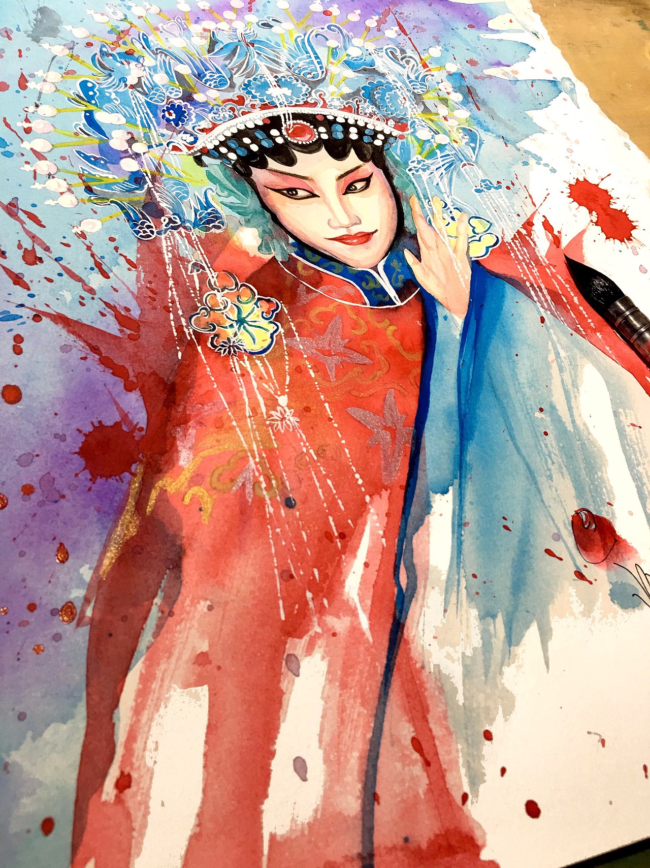 中国风·京剧·花旦|纯艺术|绘画|z丹阳的画_原创作品-站酷(zcool)