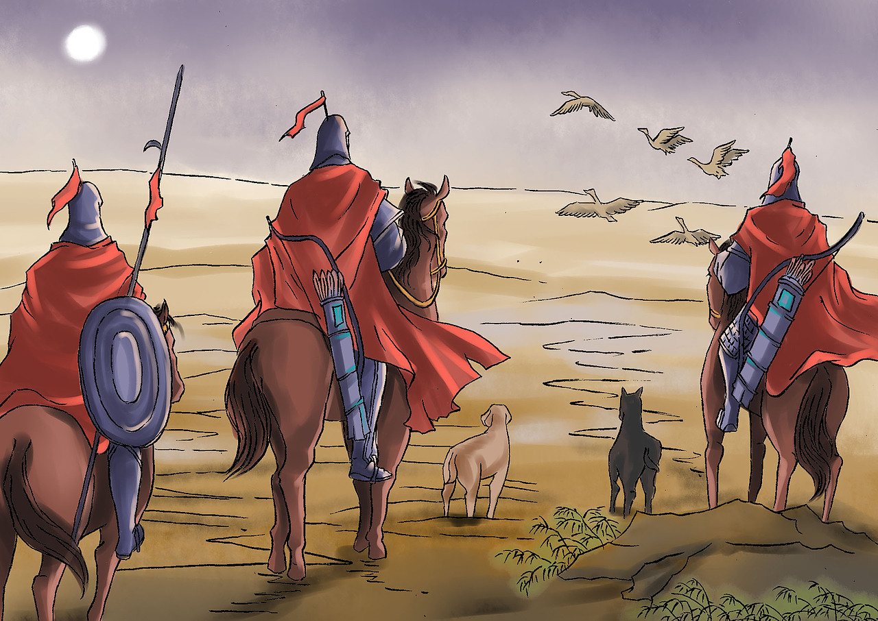 根据早春呈水部十八员外等36首古诗内容绘制的插画佛山/插画师/5年前