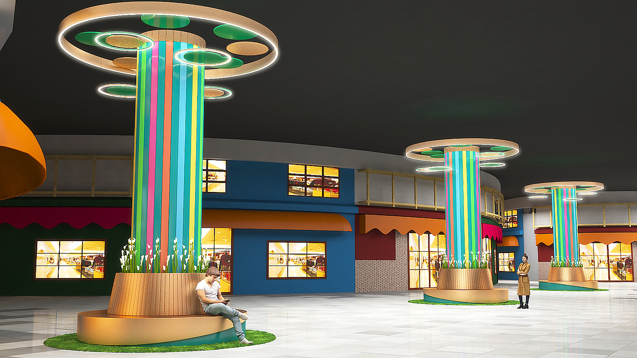 美陈 展览 中式门头