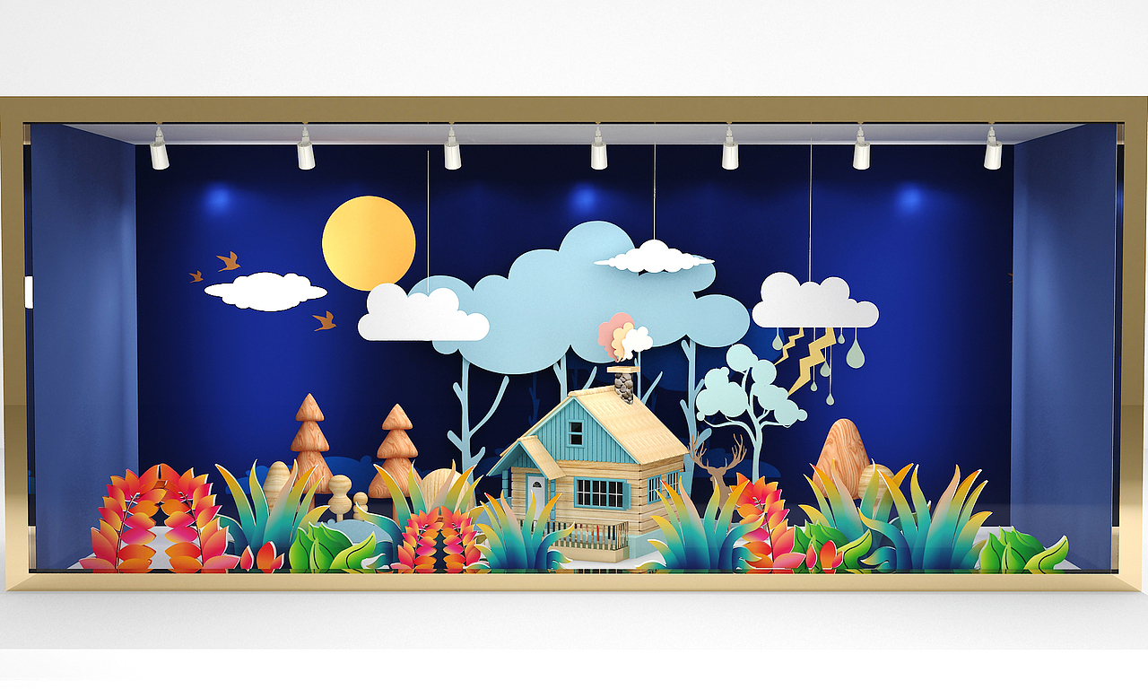 龙湖时代天街橱窗设计（图ZMTcyMTU4NDA4） - 展陈设计 - 站酷设计师Sissy901原创素材 - 站酷ZCOOL