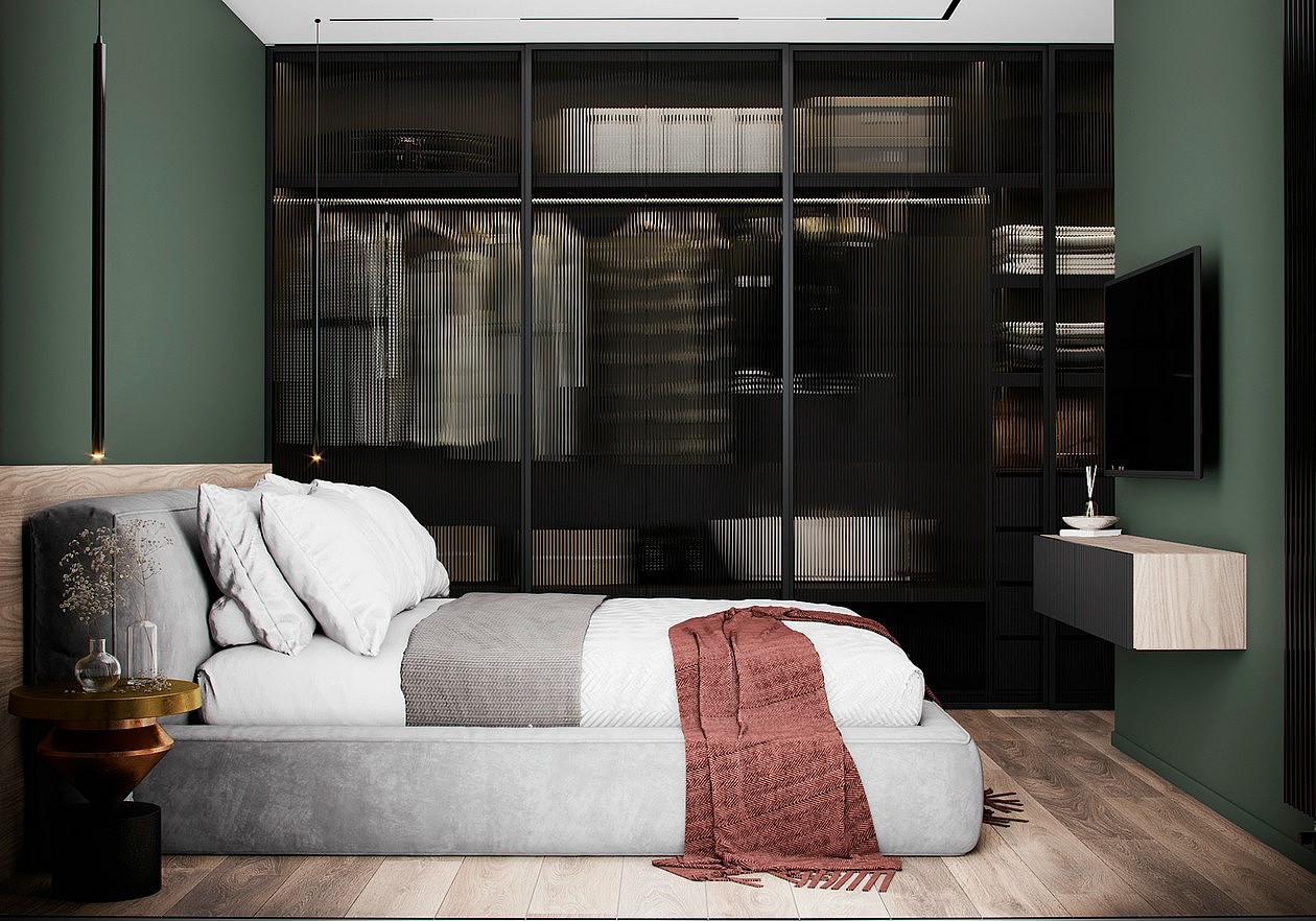 绿色系公寓设计,轻触舒适浪漫的居住空间