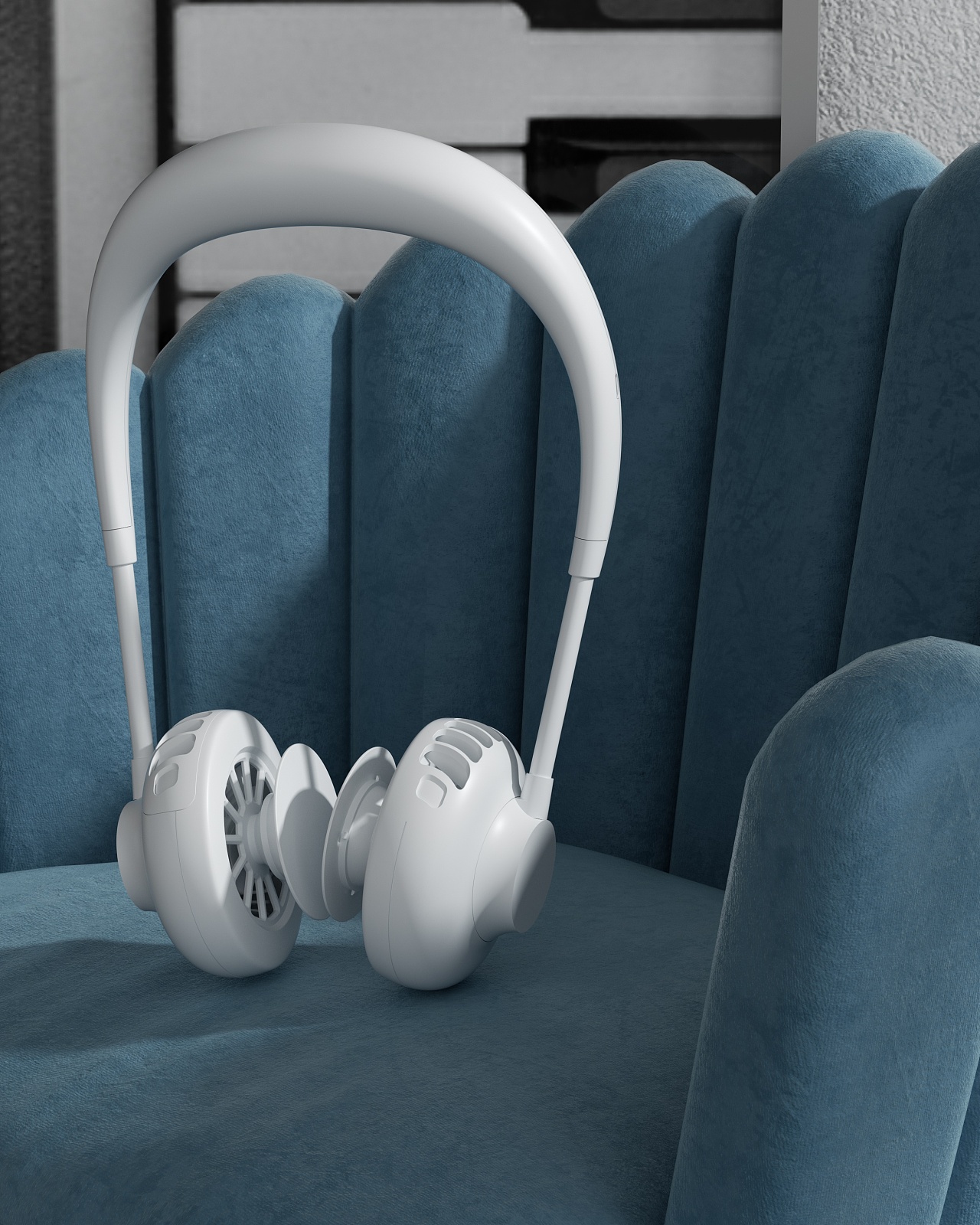 头戴式风扇及一些场景渲染