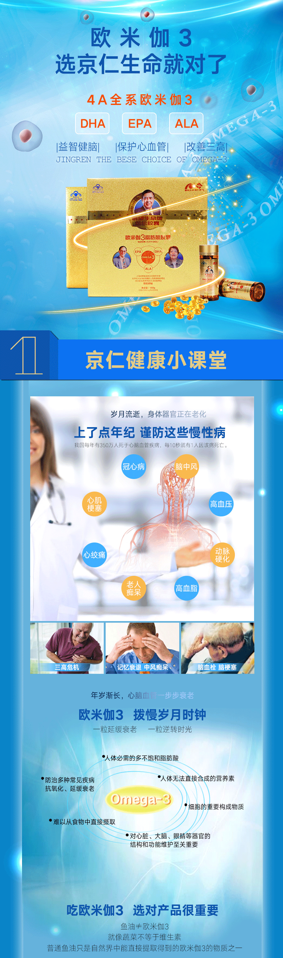 电商宣传长图,欧米伽3产品详情页