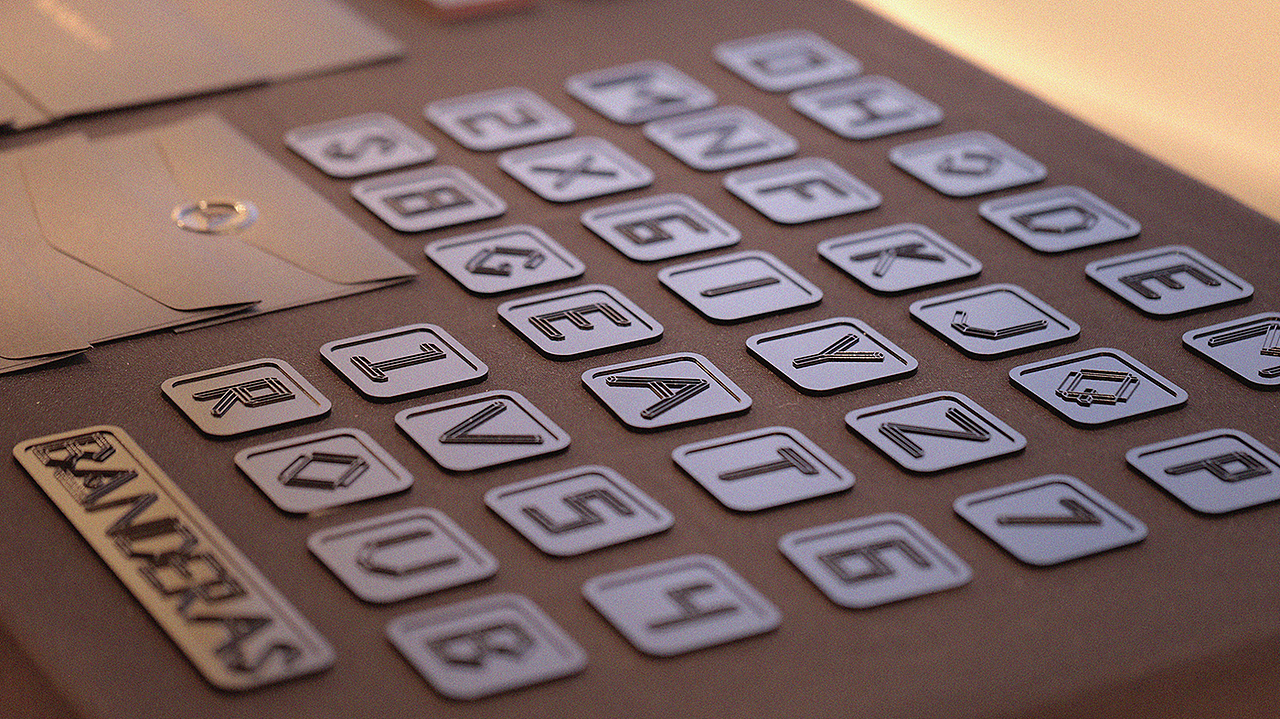 Derived crafts / 衍生工藝品
字体的衍生工艺品是通过阳极氧化铝金属加工精雕打磨而成,随后再经过人工喷漆磨砂,工艺品共由26个字母;10个数字组成。<br>Font derived crafts is the anodic alumina metal processing carved polished and subsequently after artificial matte painting, arts and Crafts Co by 26 letters; 10 digital composition.