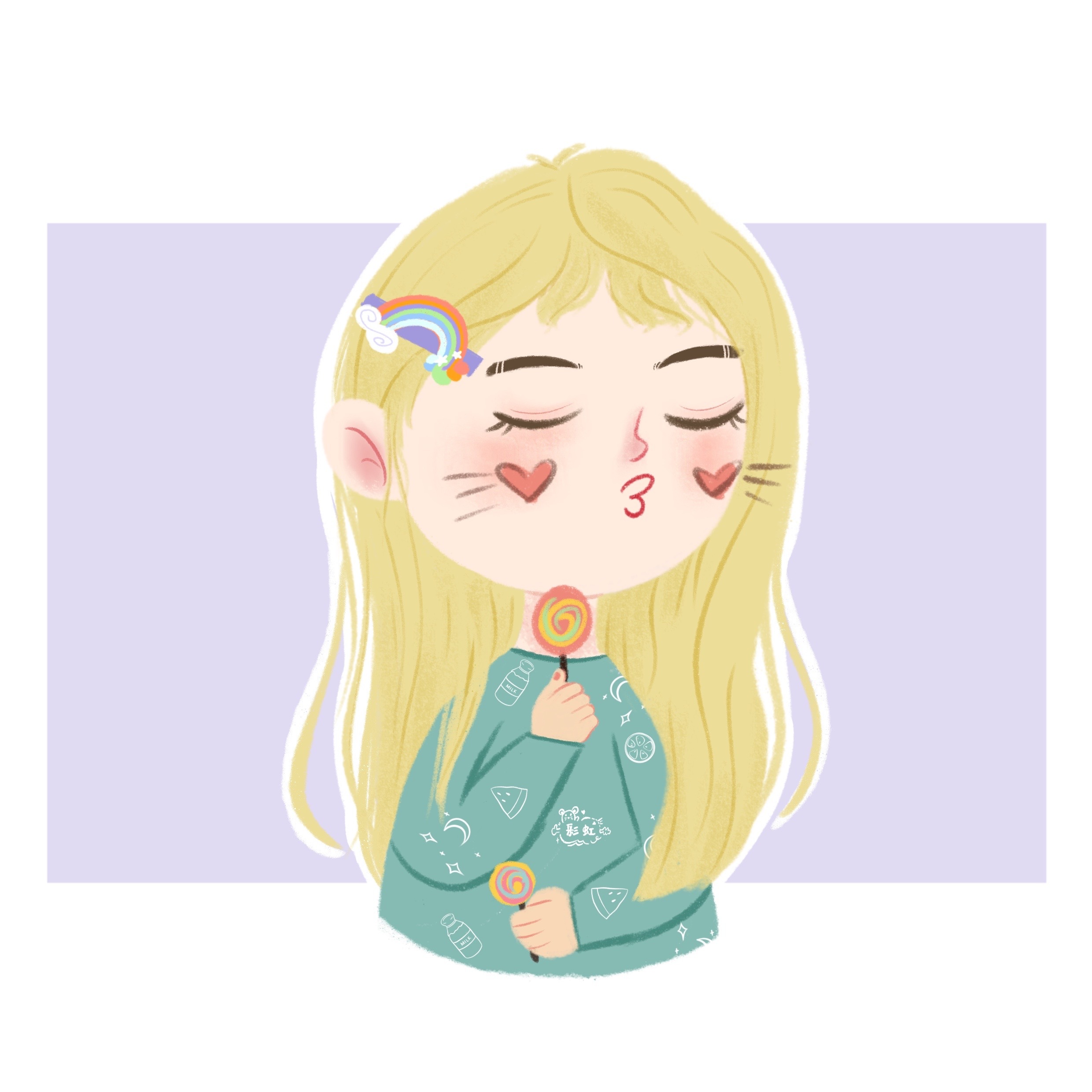 儿插头像|插画|儿童插画|插画师彩虹 - 原创作品 - 站酷 (zcool)