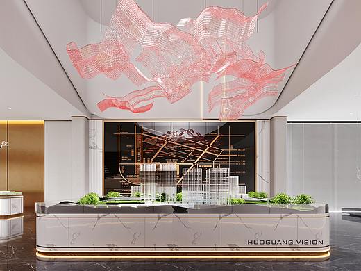 合肥方远翰文苑售楼部（个人主页-ZNTQ5MDA5NDA=） - 商业空间设计 - 站酷设计师火光表现原创素材 - 站酷ZCOOL