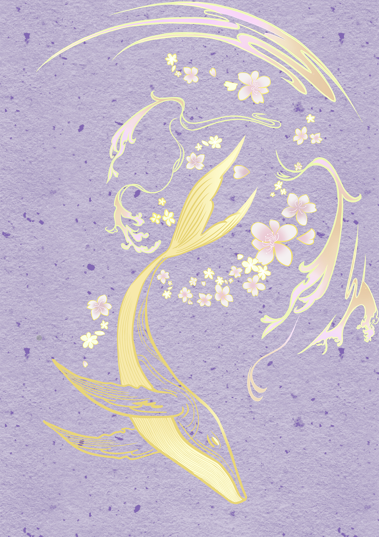 鲸鱼与花（图ZMjEwMDU3ODk2） - 其他服装 - 站酷设计师星颐原创素材 - 站酷ZCOOL