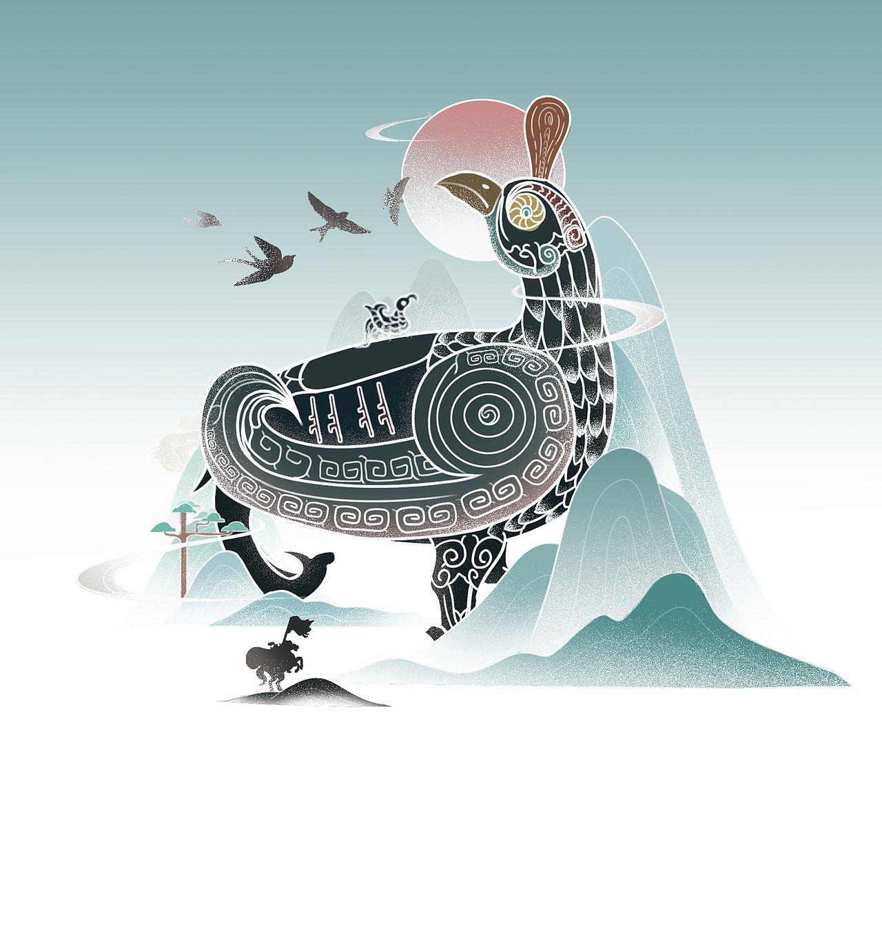 国风文创插画（图ZMzA5MjQwNjAw） - 商业插画 - 站酷设计师Z74299972原创素材 - 站酷ZCOOL