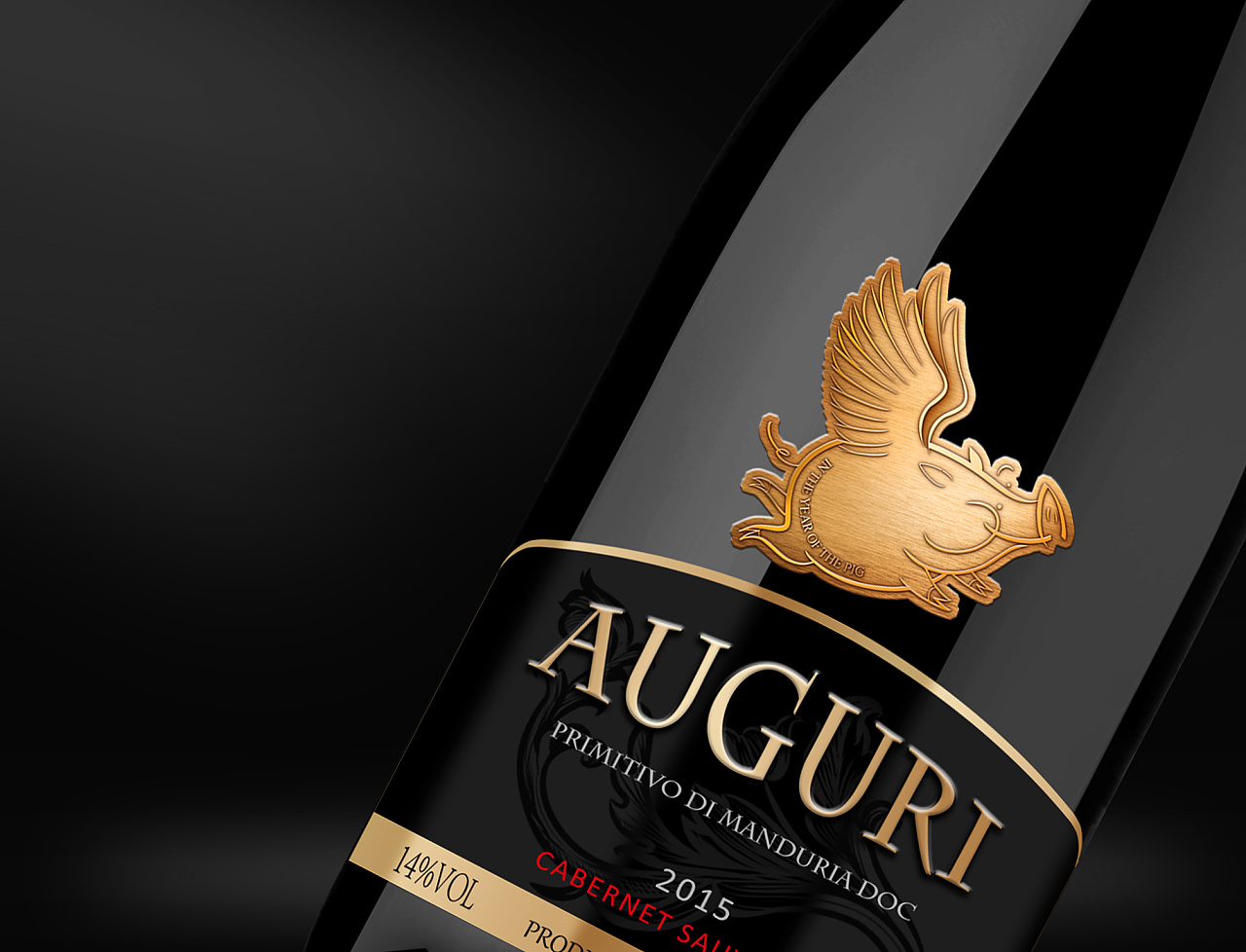 红酒酒标设计