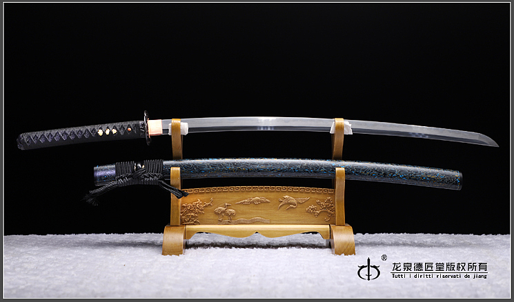 德匠堂宝剑-龙泉刀剑-赤尾青竹武士刀(DJ-1500)