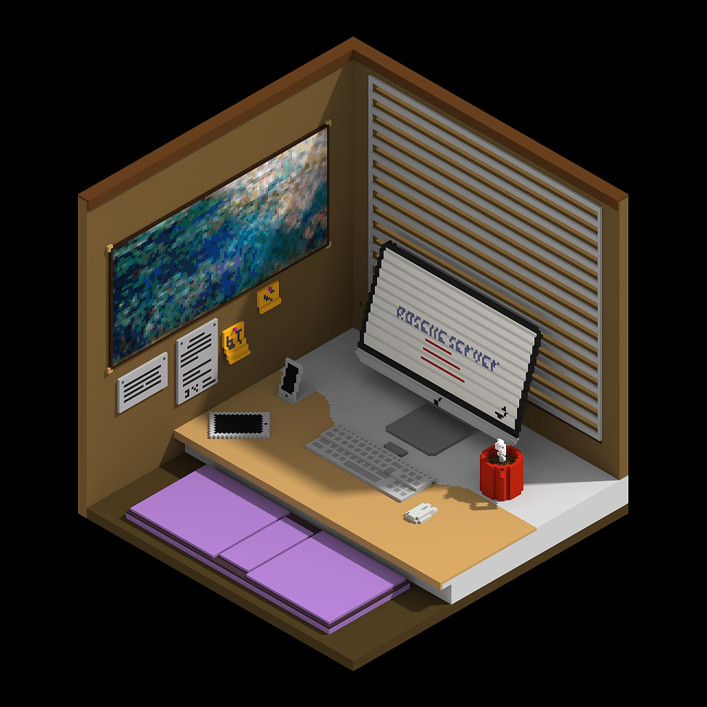magicavoxel体素《蜂巢活动》（图ZMTA0MzMxOTgw） - 建筑/空间 - 站酷设计师FKF_原创素材 - 站酷ZCOOL