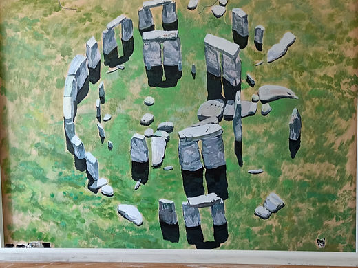 墙体彩绘 酒店彩绘,室内作品