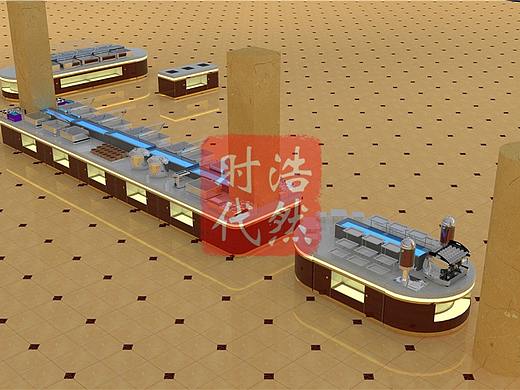 机关单位大理石台面售饭台定制 取餐台设计制作