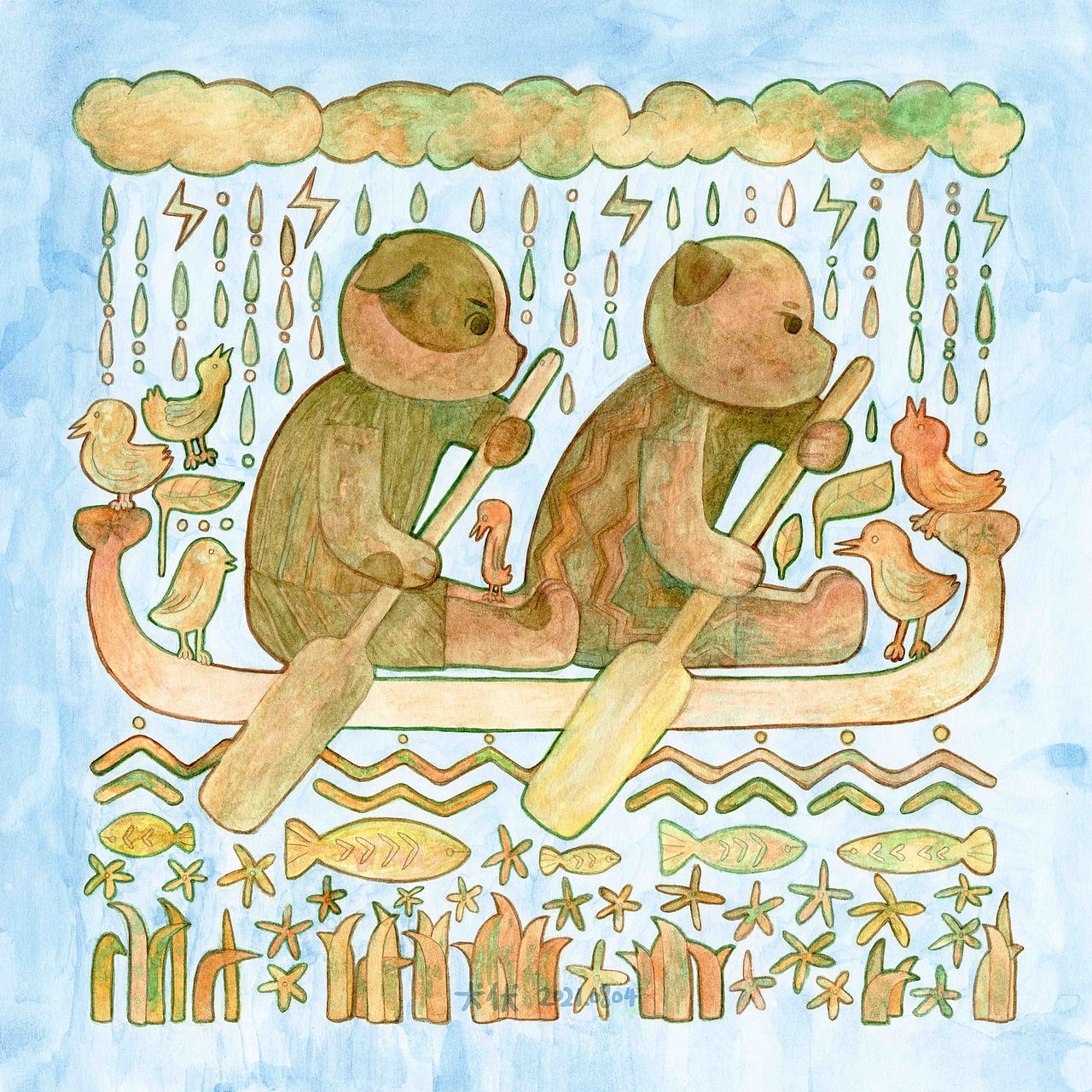 流浪-古早味饼干（图ZMjY1MzY4OTg0） - 艺术插画 - 站酷设计师犬伏原创素材 - 站酷ZCOOL