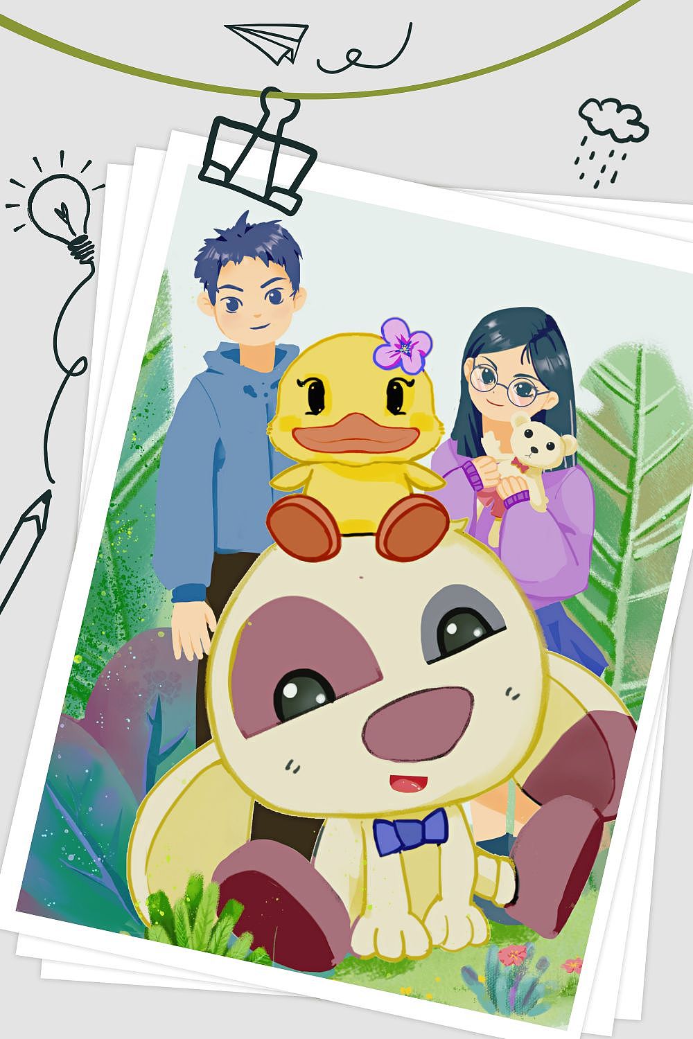 景点打卡小情侣