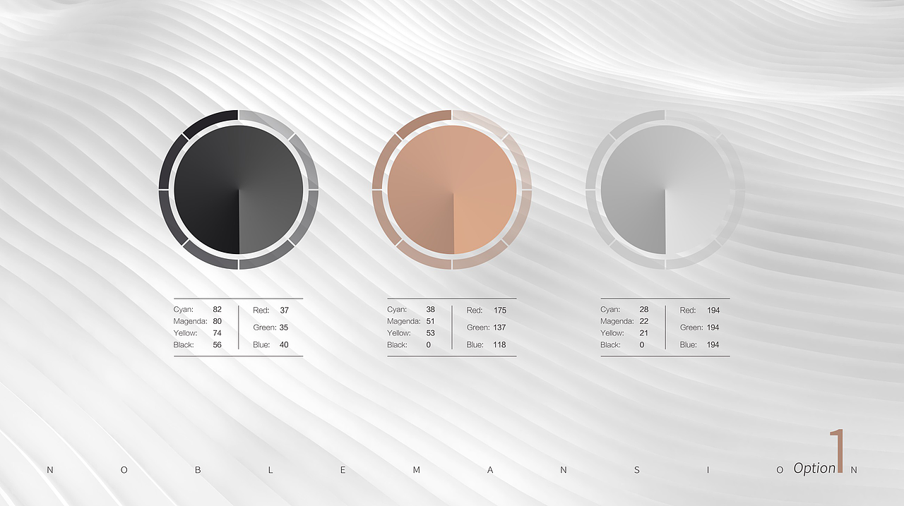 地产提案LOGO标志VI主形象围墙户外黑金C4D立体质感