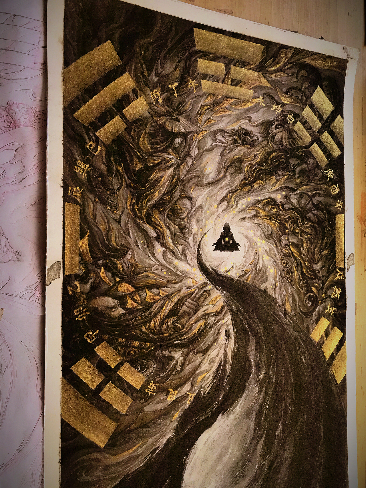 新国画 |《奇门遁甲2》古风国风手绘电影艺术海报