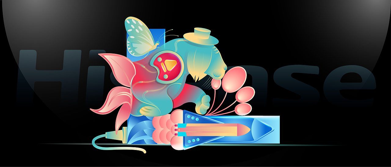 海信电视ULED壁纸&由心而做（图ZMjg1NTUxOTI4） - 海报 - 站酷设计师鱼门镇1900原创素材 - 站酷ZCOOL