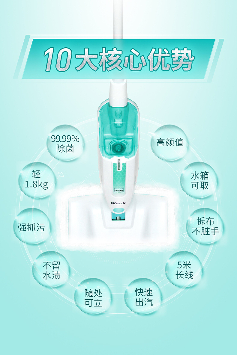 Shark蒸汽拖把