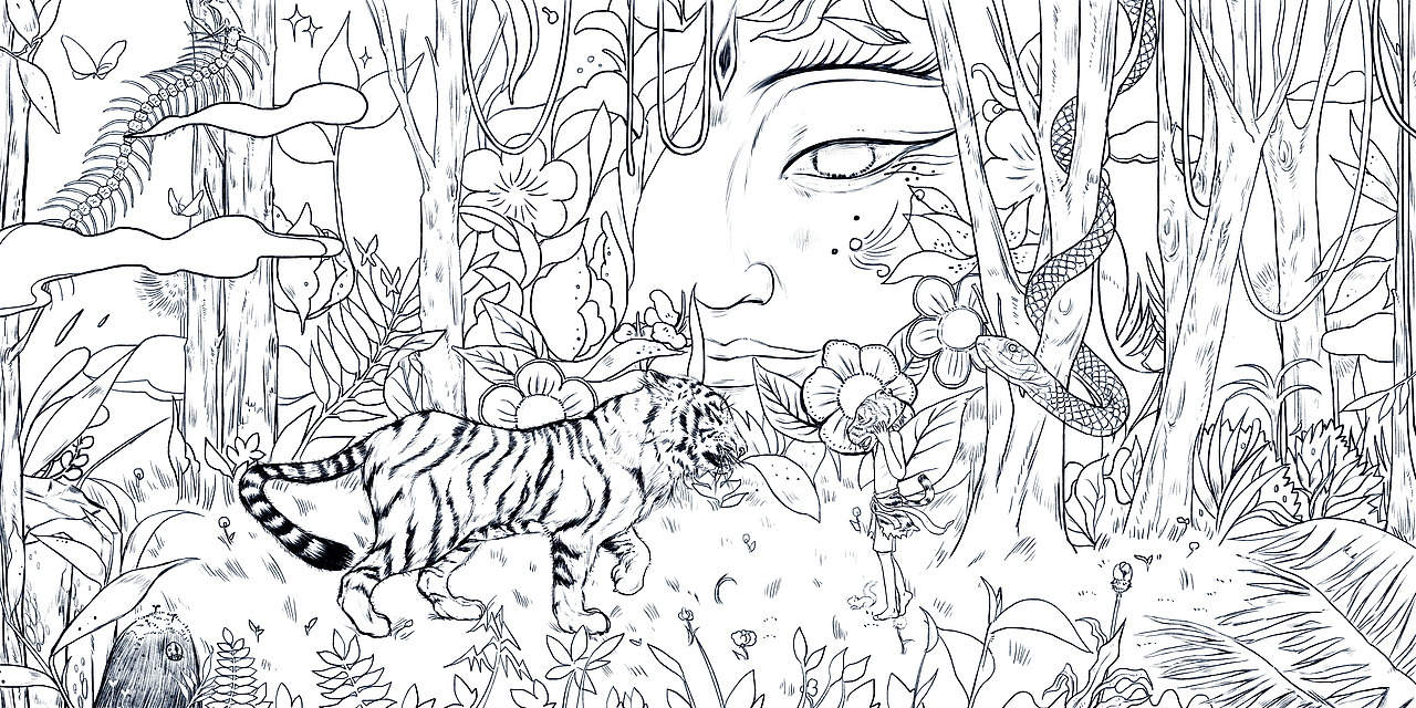 本科毕设作品|中国民间面具主题插画《千面万画》